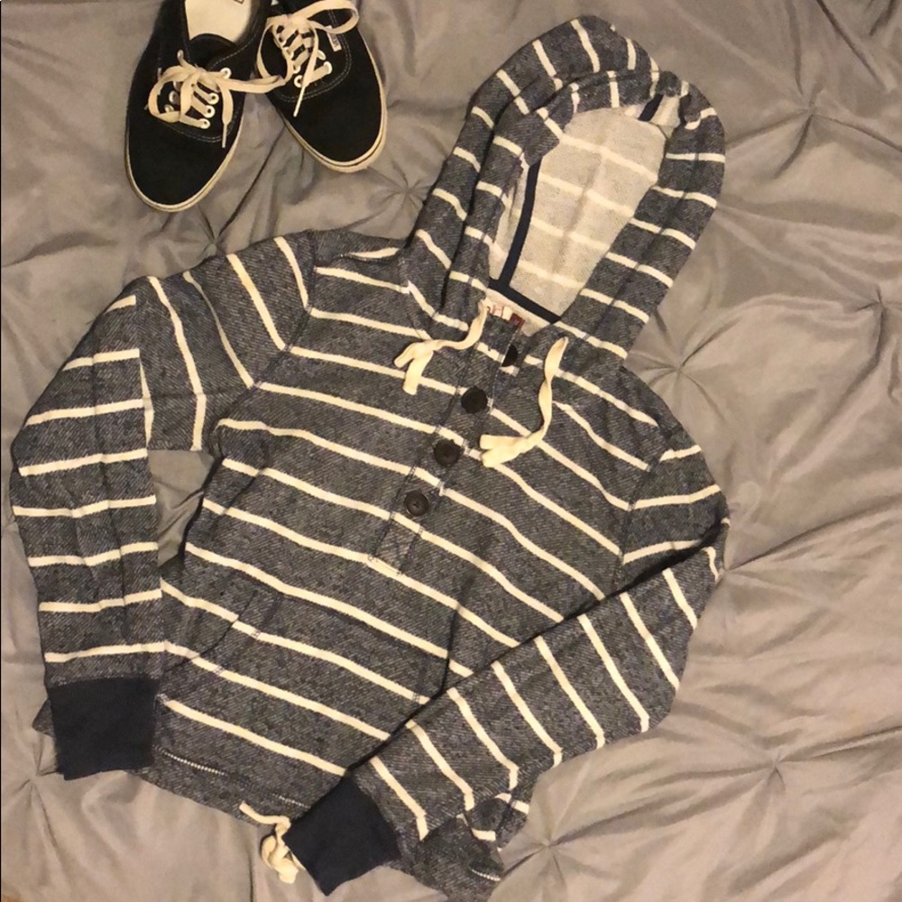 Striped Casual Hoodie
